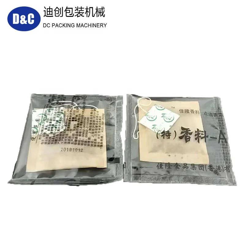 DCK-18 Fully Automatic Outer Inner Tea Bag with Thread Tag Weighing Packing Machine Manufacturer for sachet