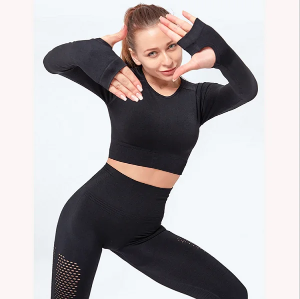 

New 2 plus size activewear sets two piece sport set women workout clothing gym