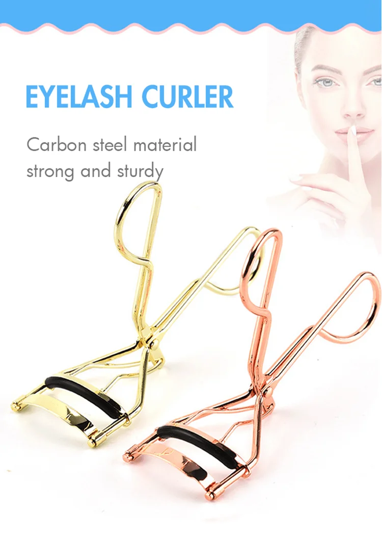 Best Low Moq Wholesales Oem Metallic Stainless Small Micro Mini Pink Rose Gold Custom Logo Private Label Set Eyelashes Curler