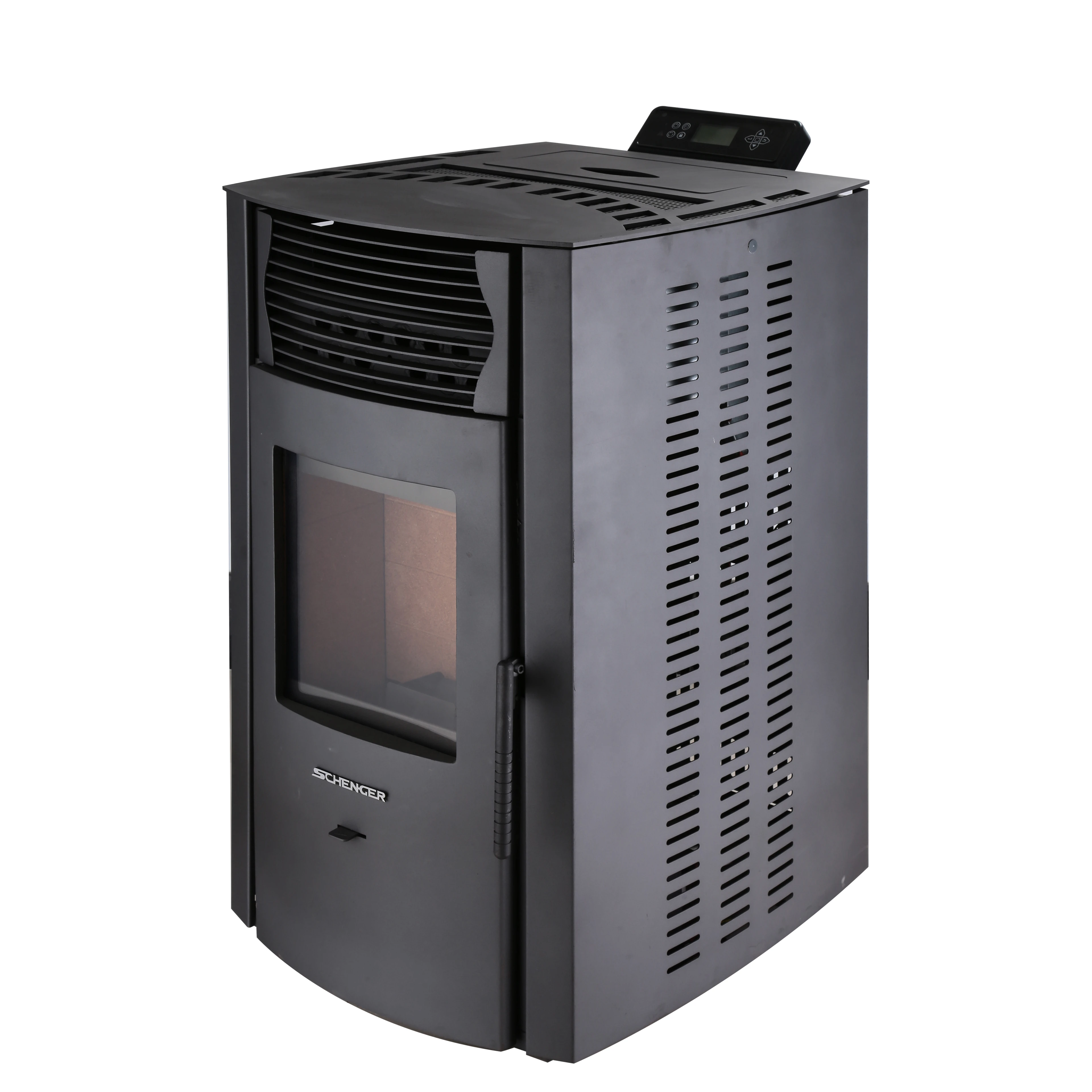 
Big view 11kw indoor wood pellet stove 