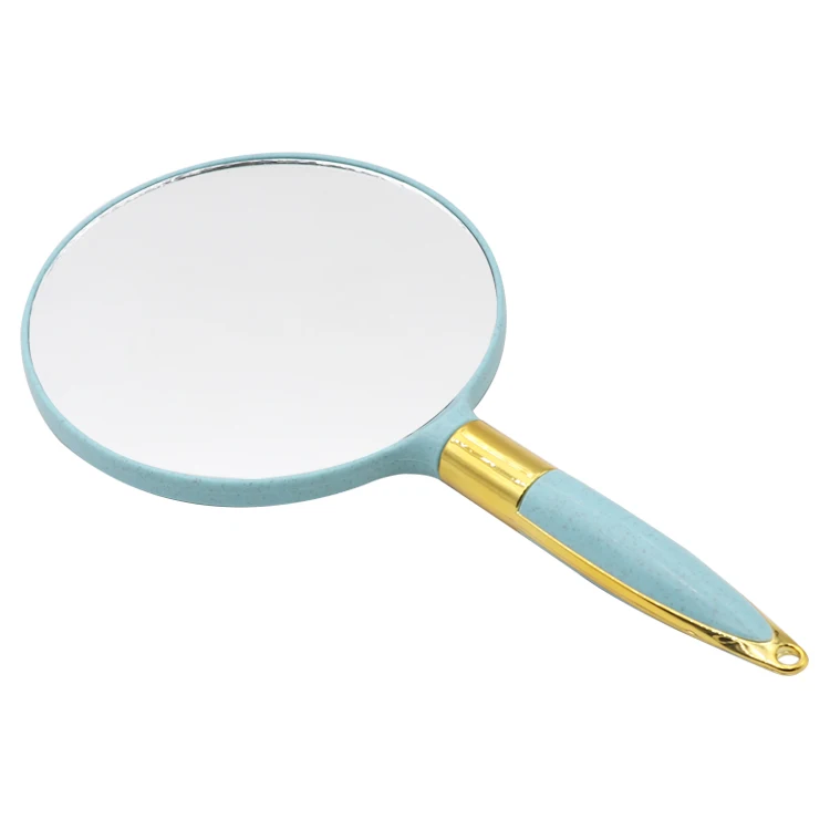 

Hot sales Amazon popular makeup handheld mirror Private Label Single Side Round shape Pocket cosmetic Mirror for Makeup Gifts, Pink, green, beige