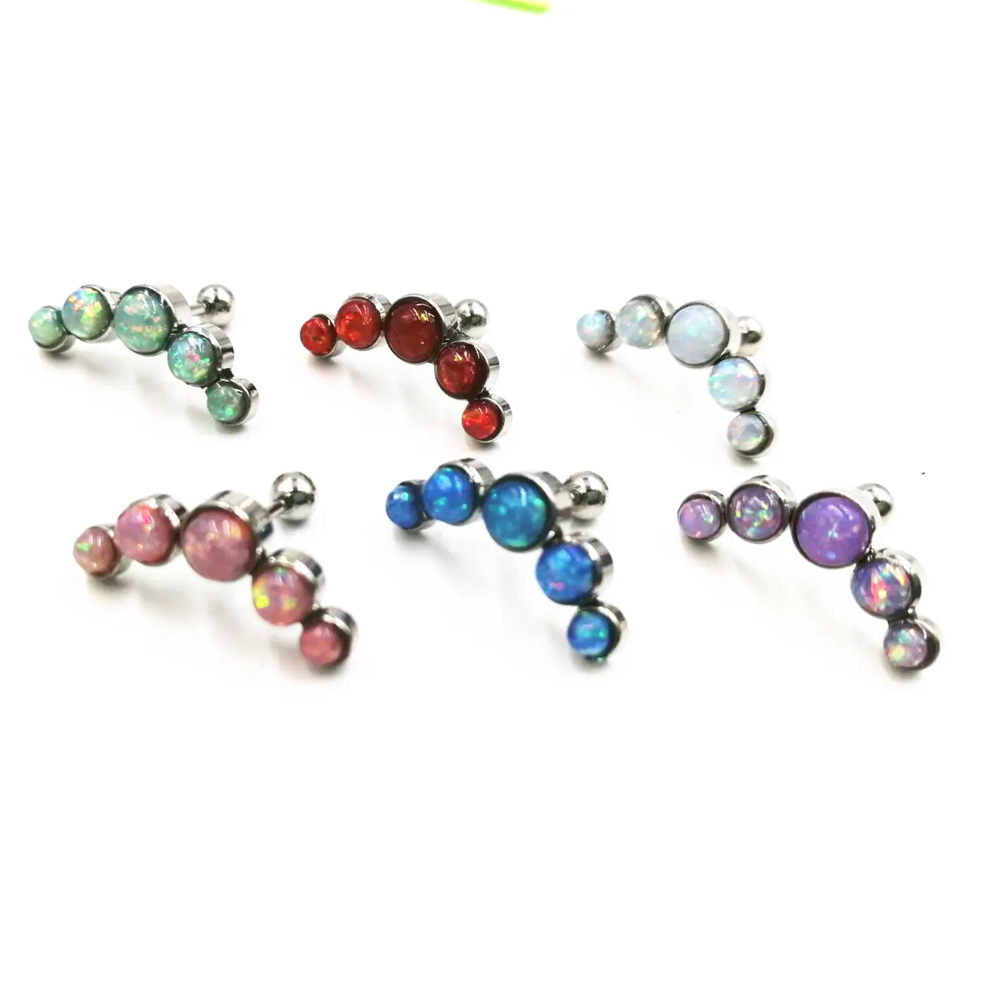 

Rhinestone ear nails ear nails popular hot sale stainless steel ear bone nails spot