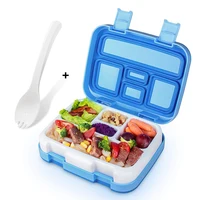 

Microwave Safe BPA Free Leakproof 5 Compartments Kids Bento Lunch Box with Spoon