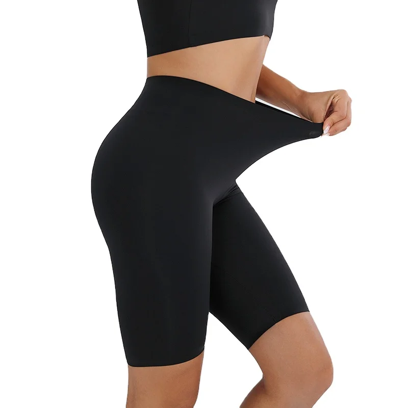 

Tight high waist sports shorts women's fitness half pants hip lifting yoga short leggings
