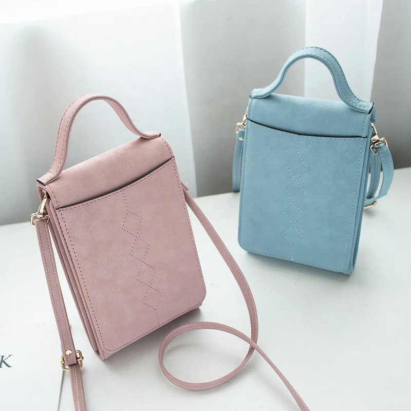 

MIYIN Low price and large number of multi-color mobile phone bag leather slot lady card bag single shoulder bag