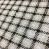Beige black white swallow grid thousand birds knitted fabric for fashion designer garment