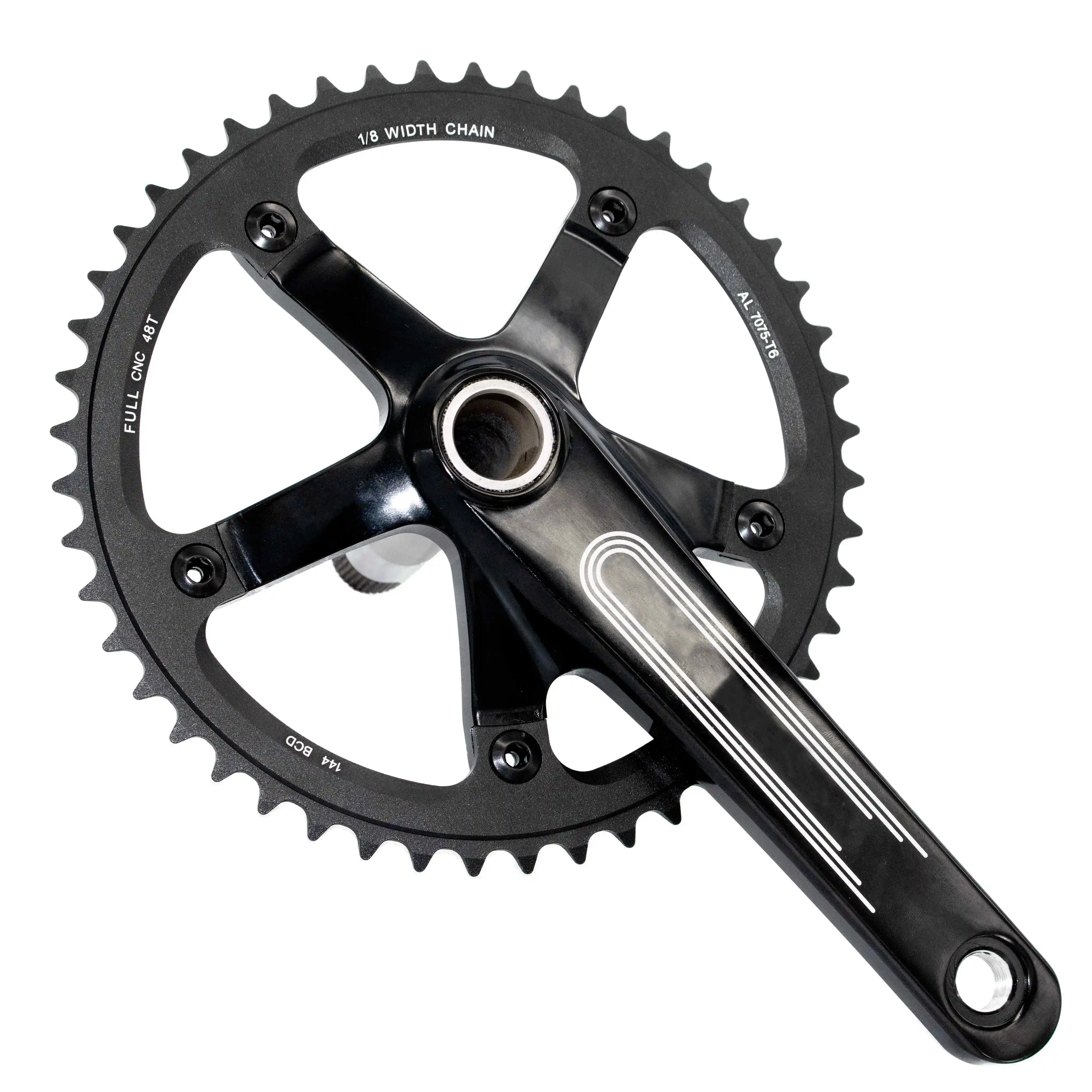 Factory Vintage Folding Bike Components Integrated Crank 48T Track Cycle  CNC OEM Fixed Gear Bicycle Parts Fixie Bicycle Crankset
