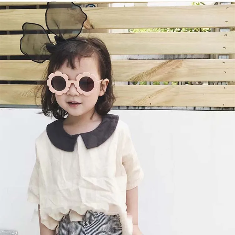 

Fashion Design Children Kids Flower Sunglasses Baby Sunglasses, Custom colors