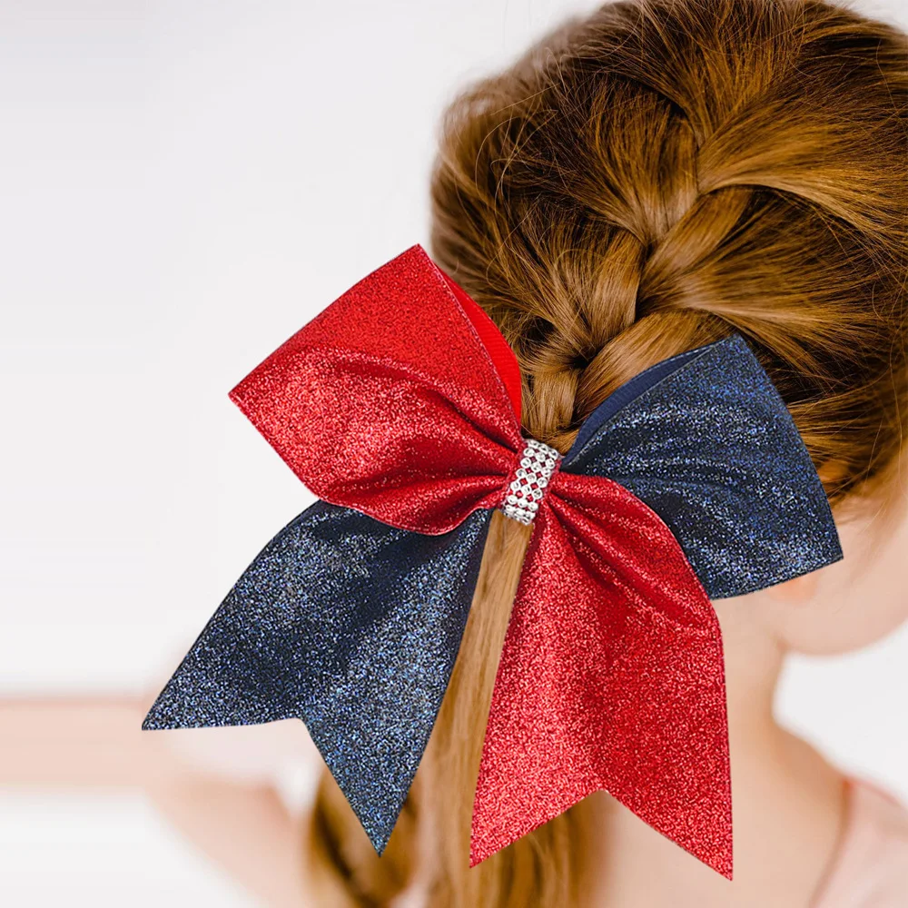 

free shipping hot sale sequins ribbon cheer leader hair band holder