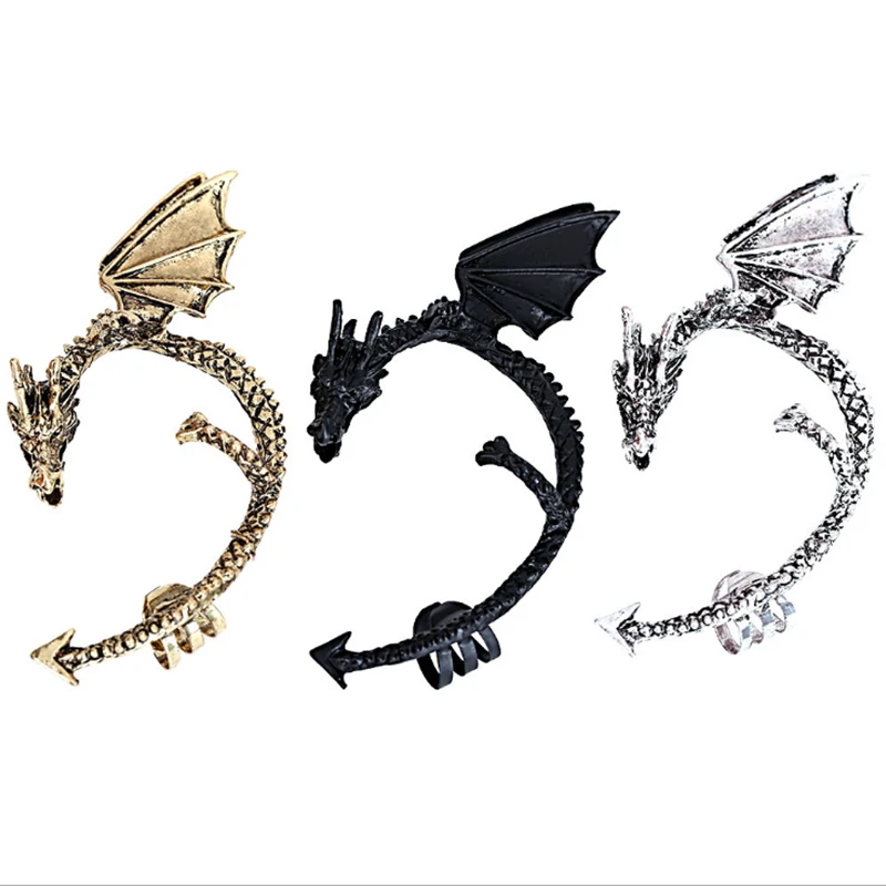 2021 Punk Retro Dragon Ear Hook Ear Clips Alloy left ear clip cuff for man, As picture
2021 Punk Retro Dragon Ear Hook Ear Clips Alloy left ear clip cuff for man, As picture