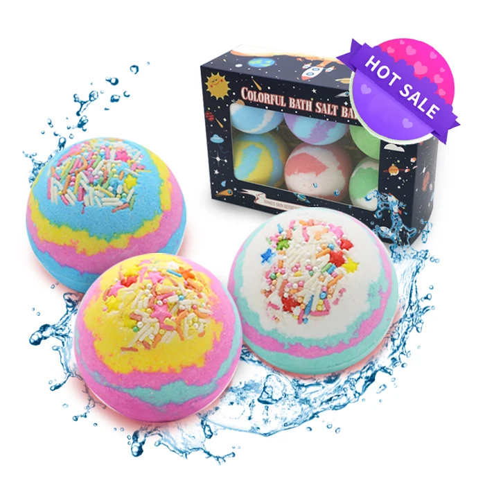 

Wholesale private label organic cbd bubble bath fizzies custom fragrance bath bombs with colors, Customized color