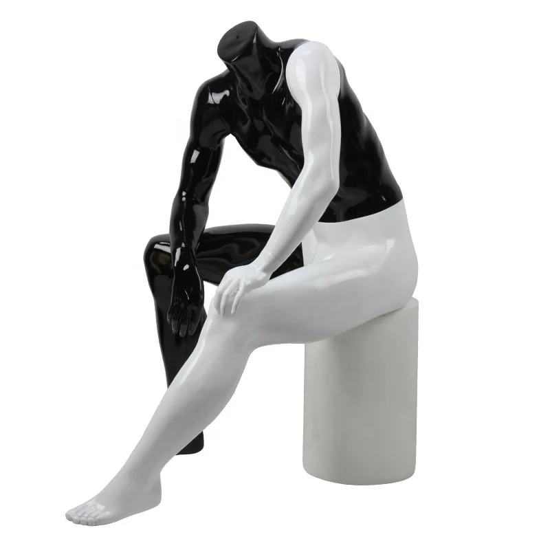

2019 new design used european size sitting naked mature male mannequin