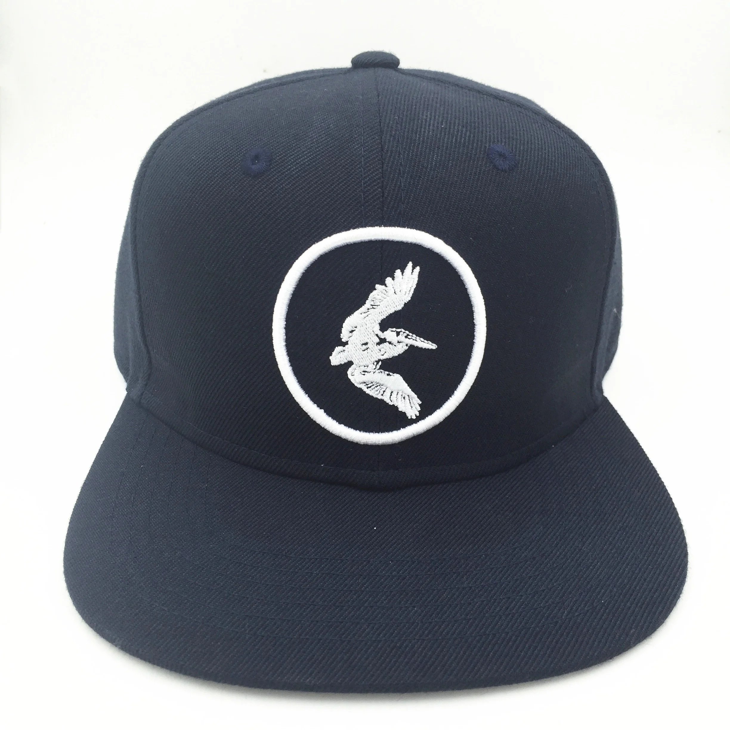 

Retail quality custom embroidery black cotton snapback hats with satin lining