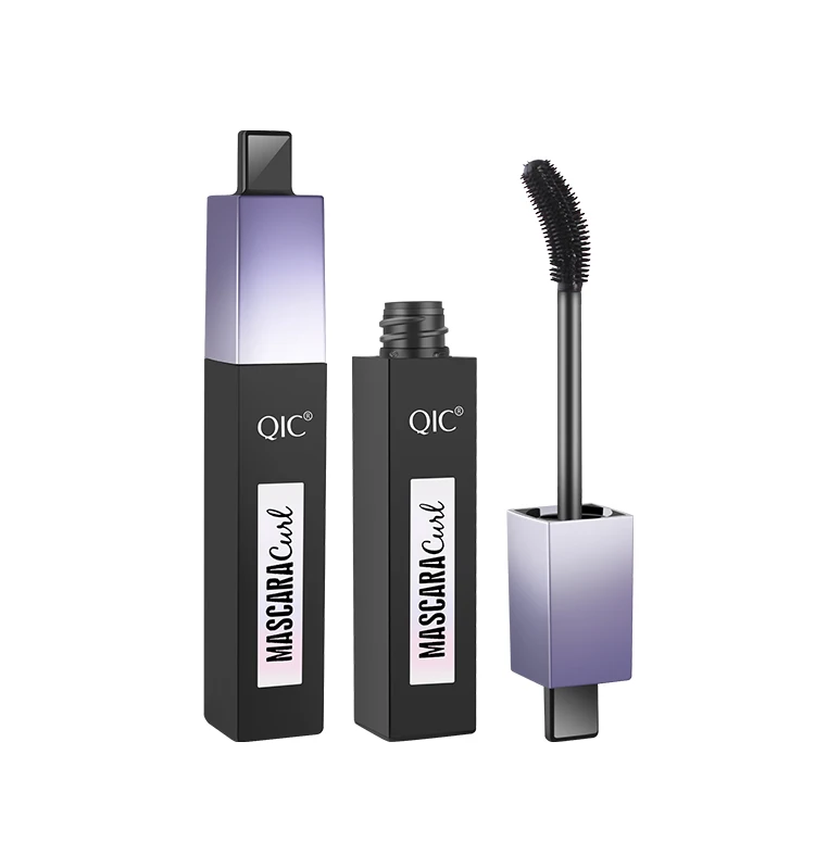 

QIC Natural Curl Brush Head Bends Arbitrarily Wholesale Fiber Mascara 4D Eyelash Extension Mascara, Black