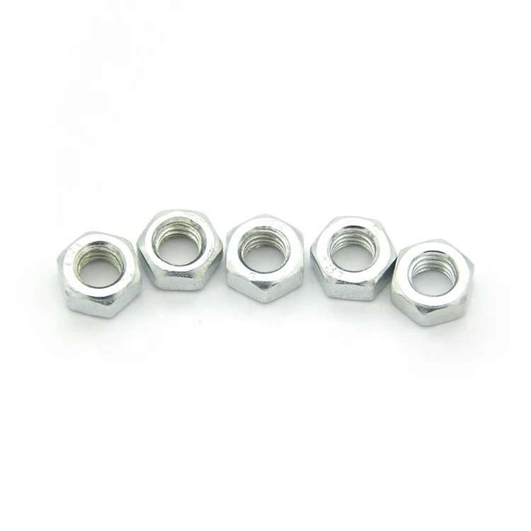 
High quality carbon steel DIN934 zinc plated hex nut 