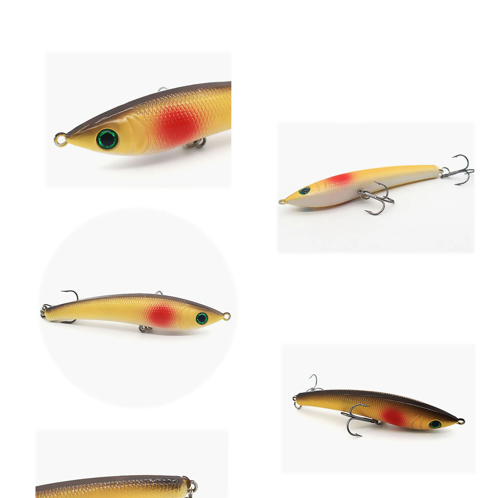 

Manufacturers wholesale Sinking Pencil Lures Fishing Lure for Saltwater Bass Pike Hard Bait, 7 colors