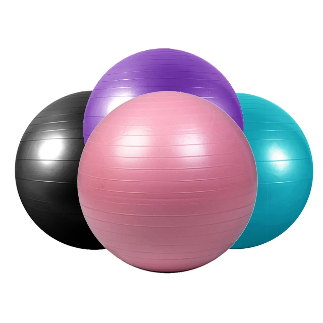 

Wholesale Custom Logo 65cm Size Pvc Soft Anti-Burst Gym Fitness Birthing Exercise Yoga Ball, Stock color or custom