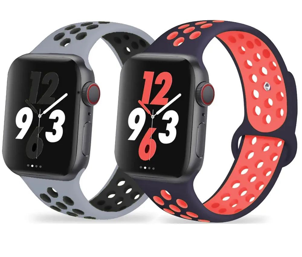 

Durable and Strong Watch Strap for apple watch Series 6 Silicone loop Wristband Band for iwatch 6 5 4 3 2 1 Watch Band, 33 colors