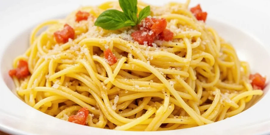 Spaghetti with fresh herbs
