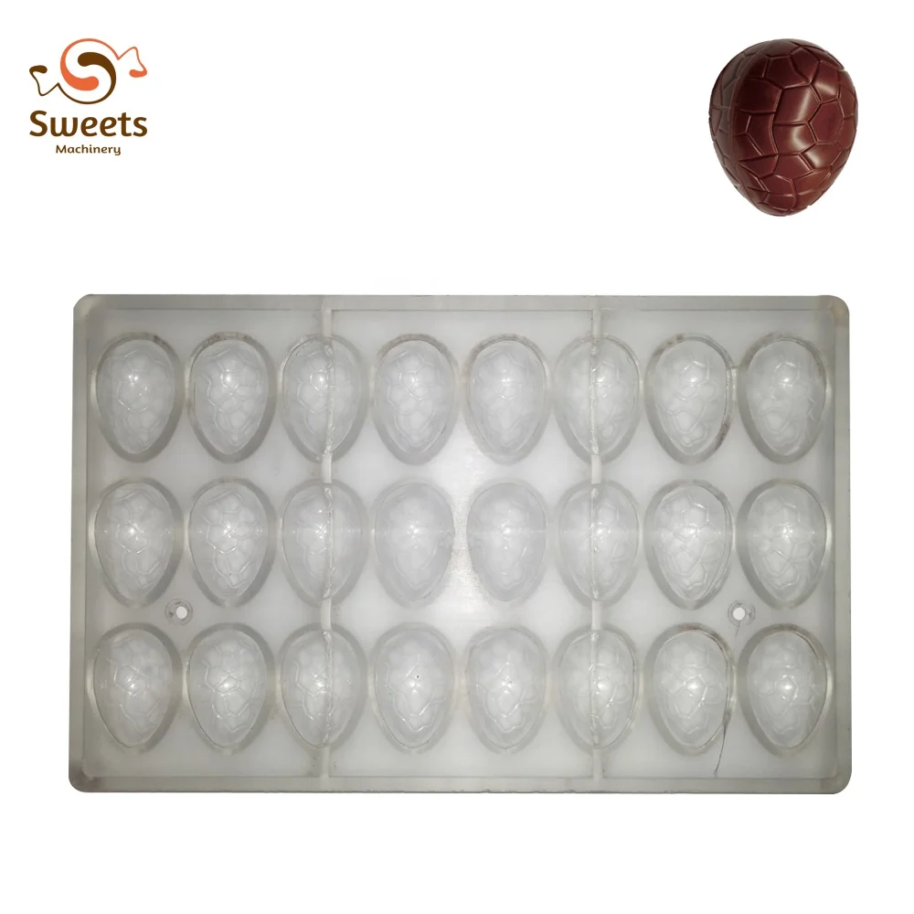 

Dinosaur Egg Shaped 3D Silicone Hard Plastic Chocolate Molds, Picture color