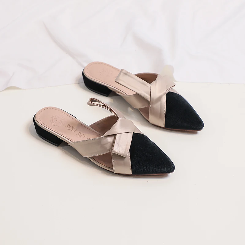 

New wholesale fashion women simple flat slipper lady sandal