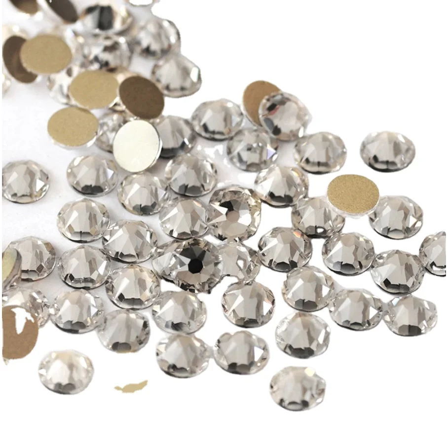 

silver foiled non hot-fix crystal size ss10 lt topaz color 1440pcs per pack ,non hot fix crystal nail arts