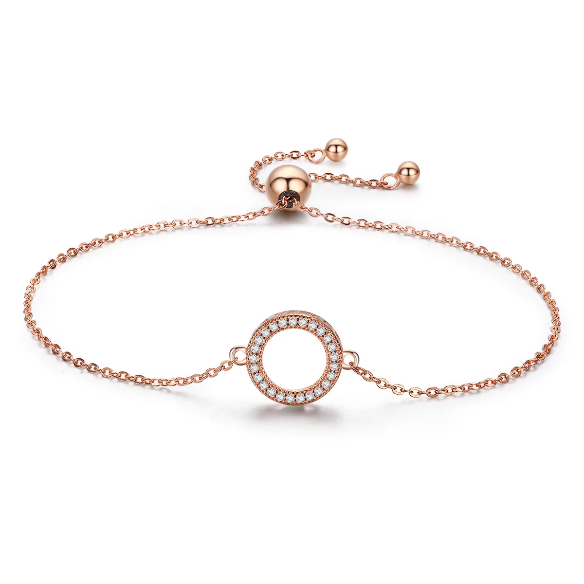 

SCB030 Classical female link chain braceelt clear cz gemstone 925 siver jewelry