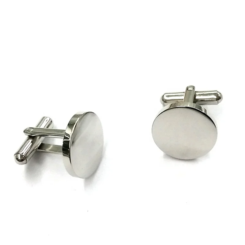

Wholesale products initial stainless steel cufflink and tie clip, Silver