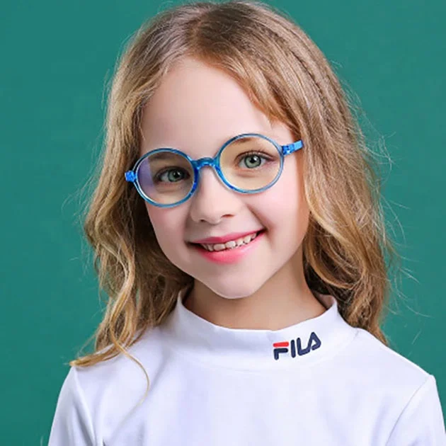 

Wholesale Kids Small Round Anti-Blue Ray Eyeglasses TR90 Flexible Children Computer Glasses Prescription Myopia Frame For Girls, Same as photo