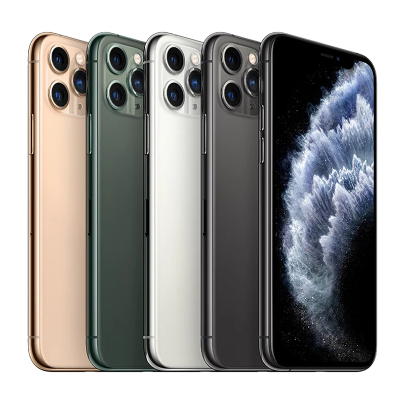 

Phone11 pro max Grade AA smart phone unlocked used original for iphone 11 pro max Silver case 256G black 4G 164G