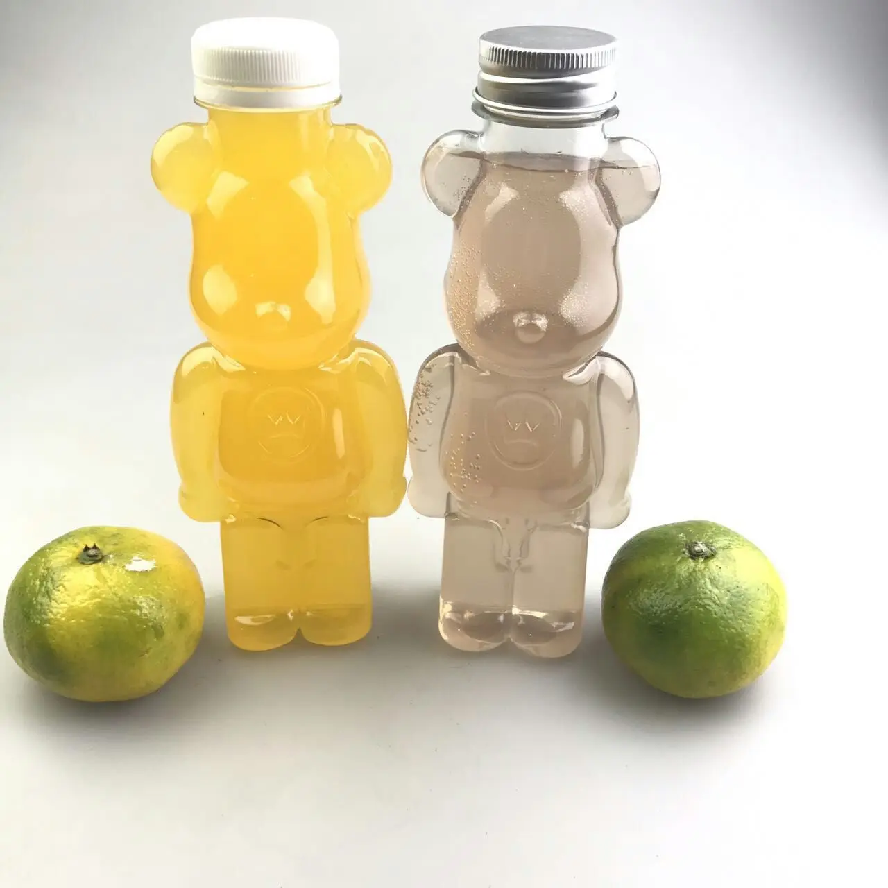 Bear Shape Plastic Beverage Bottle Milk Juice Bottle With Cap Buy
