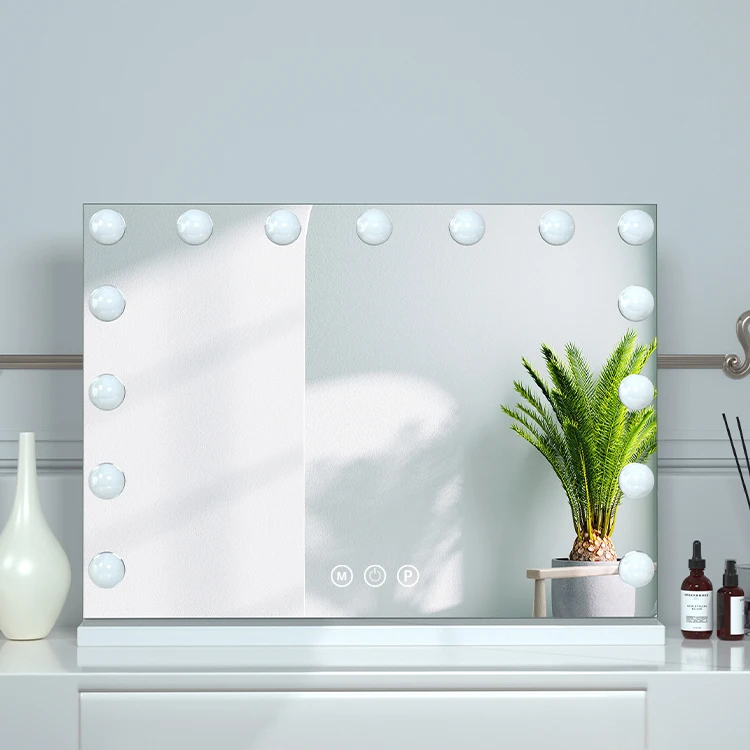 

Makeup Hollywood Vanity Mirror with Bluetooth Speaker Guangzhou Vanity Mirror Factory, Black;white