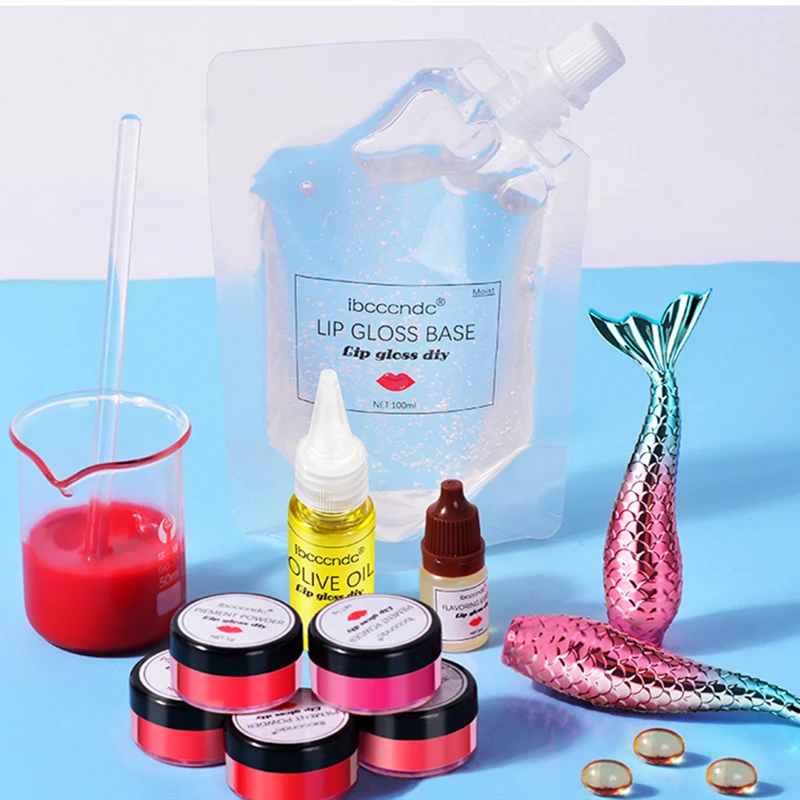 

Lip Gloss Base Oil DIY Lip Stick Raw Material Gel for Lip Gloss Handmade Lipgloss Base starter kit