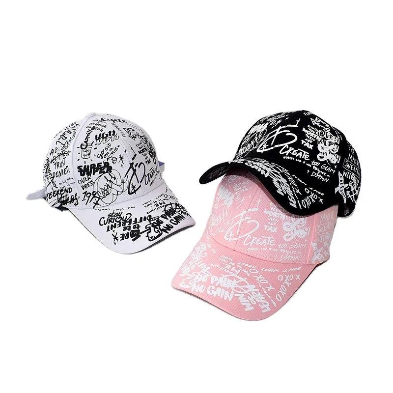 

Fashion women man summer couple print hip hop high quality outdoor sunshade sports travel sunscreen peaked baseball cap hats