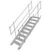 Ringlock Scaffolding System Components Aluminum Stairs Scaffold with Handrails