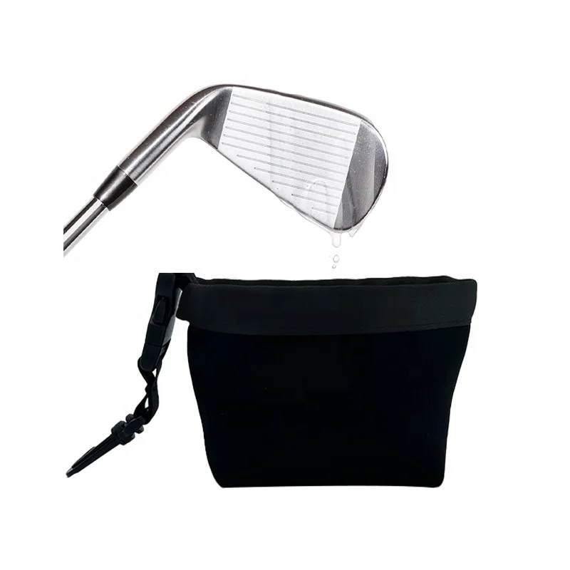 Waterproof Portable Durable Clean Face Technology Liner Detachable Golf Club and Golf Ball Cleaning Bag