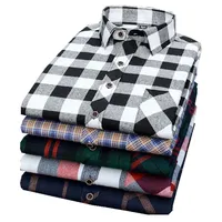 

Wholesale autumn long sleeve check shirts for men warm casual shirts for men multi-color men%27s+shirts