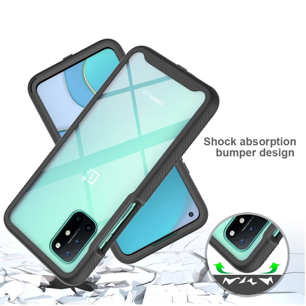 

Wholesale Shockproof Transparent Clear Bumper Design Phone Case Back Cover For Oneplus 8T 5G 1+8T 5G