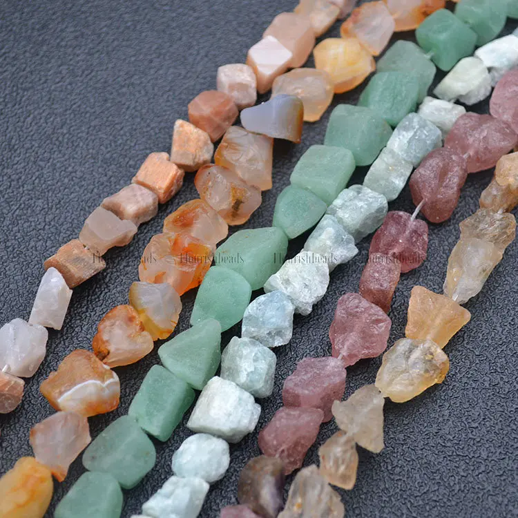 

Various Natural Gemstone Raw Mineral Rough Stone Nugget Loose Beads Jewelry making materials
