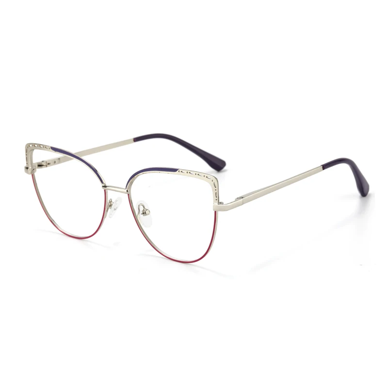 Hot Fashion Eyewear Wholesale Eye Glasses Spectacles Eyeglasses Glasses Metal Optical Frame