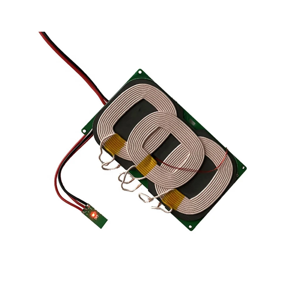 

Taidacent 8V to 24V Universal Phone Battery Wireless Charging Pad 3 In 1 Wireless Charger PCB 15W 3 Coil Wireless Charger Board
