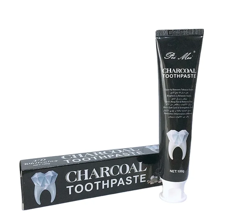 

Bamboo Charcoal Toothpaste Tooth Brush Toothpaste for Teeth Whitening Bamboo Charcoal, Black