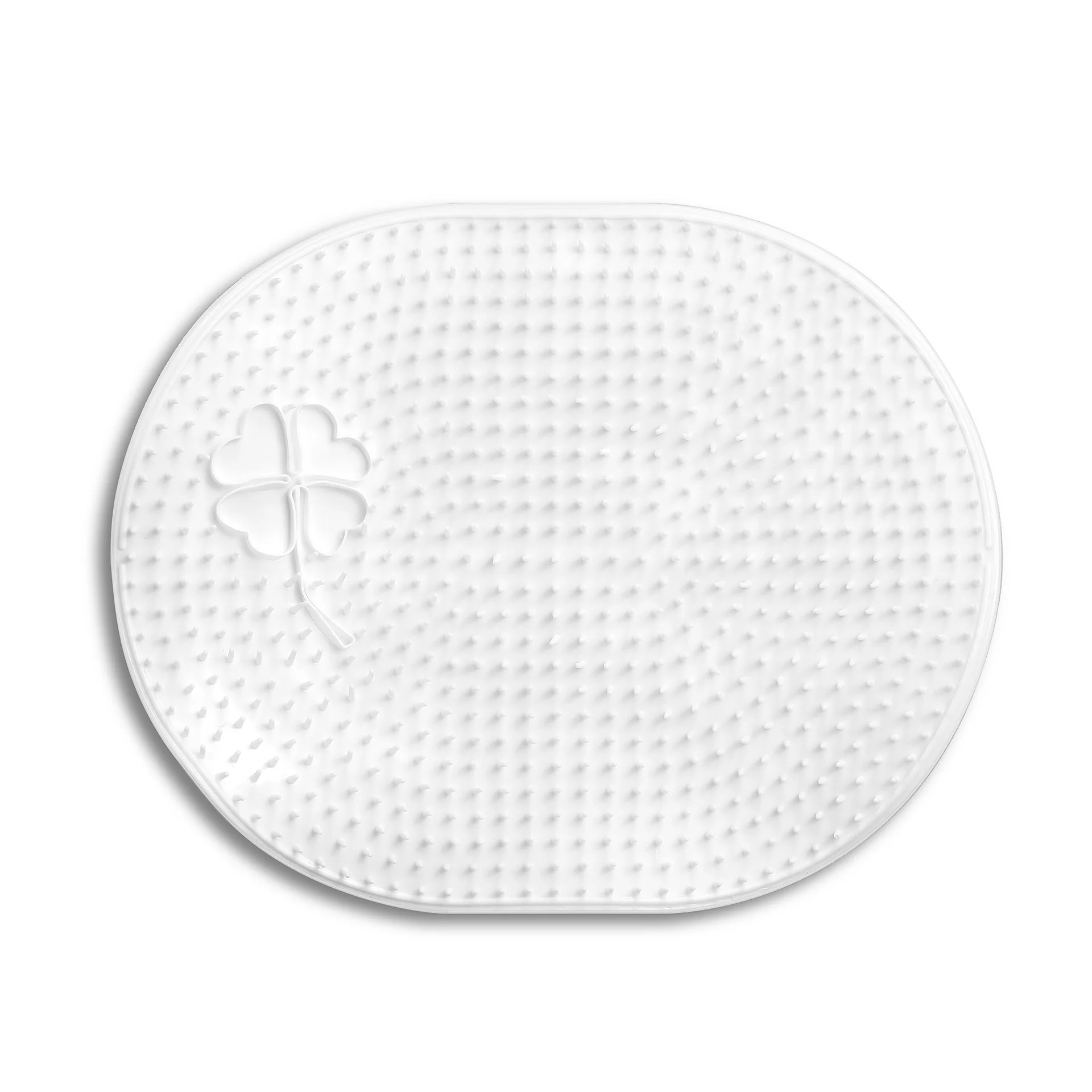 

Round Shape smiley face style Soft Suction Cup Silicone non-slip Bath Foot Brush Pad Back rub shower massage mat