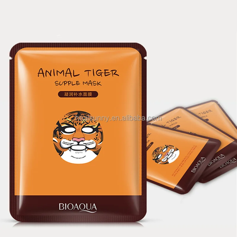 

Private Label Custom Sheet Mask Animals Moisturizing Whitening Animal Print Face Mask