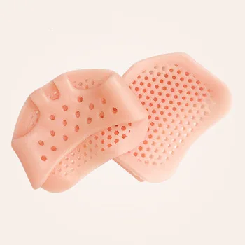 

2020 new developed forefoot breathable Silicone metatarsal foot cushion Metatarsal Protector pads, White and or skin