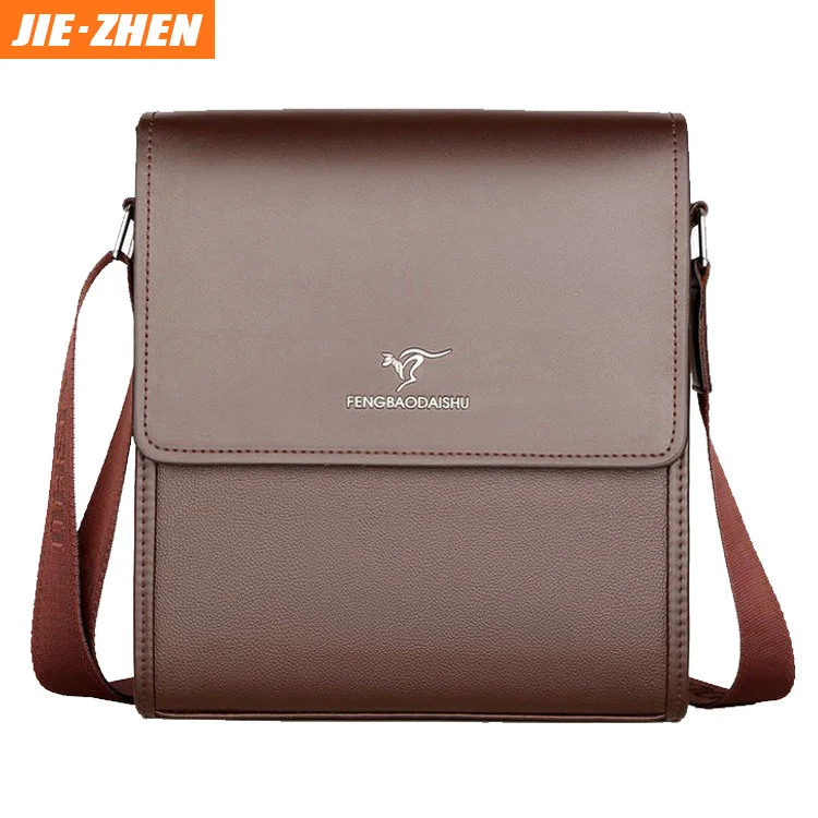 

New stylish high quality classic Messenger Bag PU leather Shoulder Bag for men, Brown,black