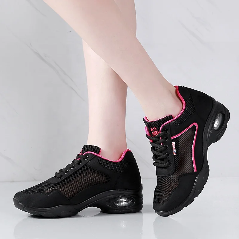 

New design women's breathable increased aerobics dancing shoes women's sport casual sneakers