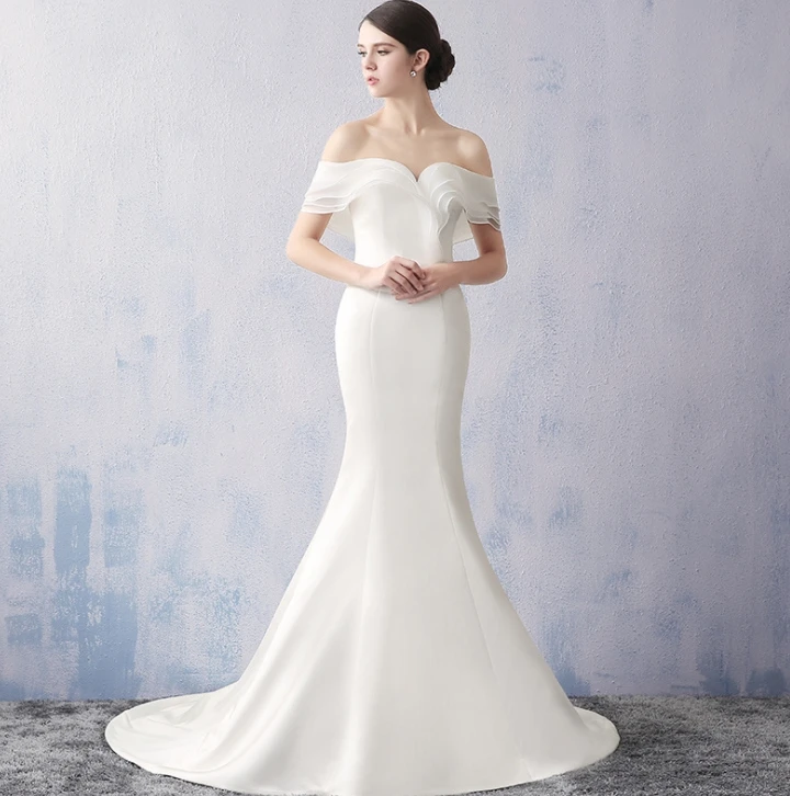 

OXGIFT wholesale satin mermaid wedding dresses in dubai 2020