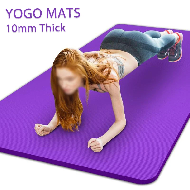 

Eco Friendly Anti Slip Custom Logo NBR Yoga Mat Wholesale Cheap Exercise Yoga Gmy Mat With Straps And Bag Set, Customized color