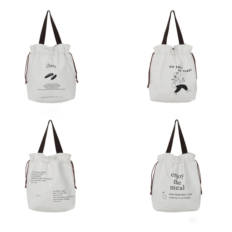 

Custom Durable Washable Drawstring Canvas Insulated Cooler Bag